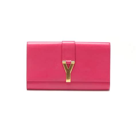 saint laurent ysl ligne y clutch|Saint Laurent clutch bags pink.